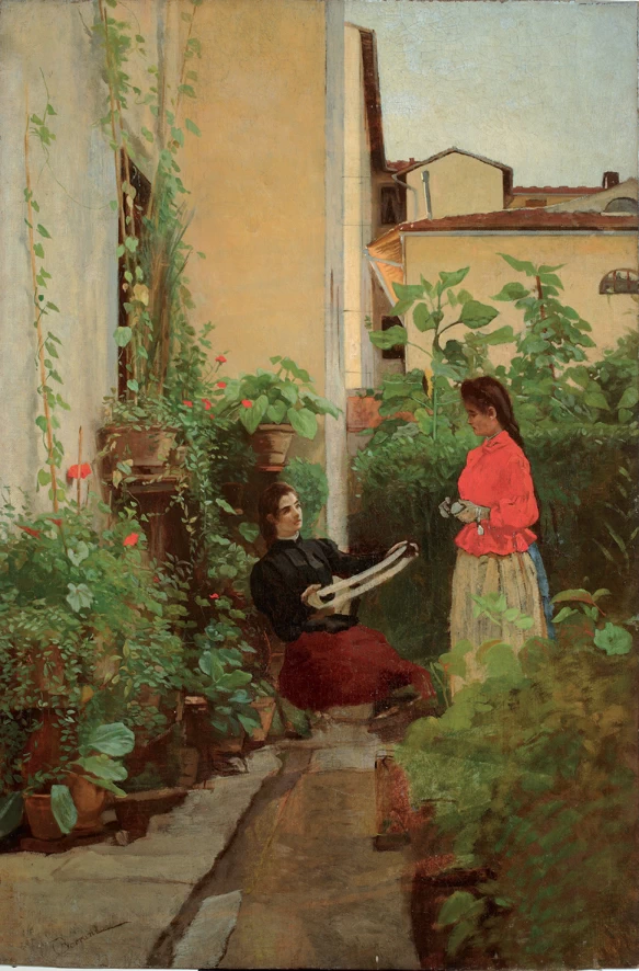 Ragazze che dipanano la matassa - Palazzo delle Belle Arti, Roma